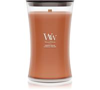 WoodWick Bougie parfumée | Grande bougie sablier | Citrouille pralinée | Cadeaux parfaits pour femmes