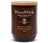 WoodWick – Bougie parfumée Renew, mèche craquelante, groseille noire & rose, cire soja & coco