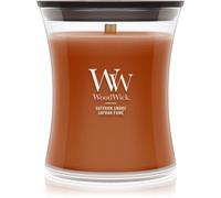 Woodwick Saffron Smoke bougie parfumée avec mèche en bois 275 g