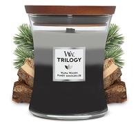 WoodWick Trilogy bougie jarre moyenne parfumée avec mèche PluswickForêt ensoleillée