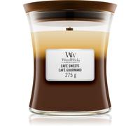 Woodwick Trilogy Café Sweets Bougie Parfumée Avec Mèche En Bois 275 G