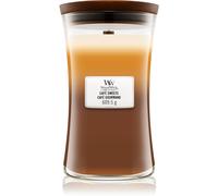 WoodWick Trilogy grande bougie jarre parfumée avec mèche Pluswick, Café gourmand
