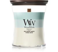 Woodwick Trilogy Driftwood Shores bougie parfumée avec mèche en bois 275 g