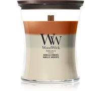 Woodwick Trilogy Vanilla Embers bougie parfumée avec mèche en bois 275 g