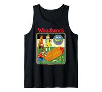 Woodwork Coffin Sarcastic Retro Vintage Funny Adult Humor Débardeur