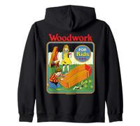 Woodwork Coffin Sarcastic Retro Vintage Funny Adult Humor Sweat à Capuche