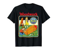 Woodwork Coffin Sarcastic Retro Vintage Funny Adult Humor T-Shirt