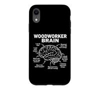 Woodworker Brain Funny Carpenter Woodworking Humour Coque pour iPhone XR