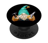 Woodworker Graphic Funny Woodworking GNOME for Carpenters PopSockets PopGrip Adhésif
