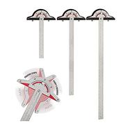 Woodworkers Edge Rule, Protractor Deux ARM Règle De Travail Sur Le Bois Tool De Mesure D'angle De La Preuve, Finder À Angle De Cutané Réglable De 70 Degrés Pour Menuiserie Woodworker Ménage Extérieur