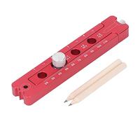 Woodworking Aluminum Alloy Circular Drawing Tool,Fixed Point Marking Gauge Woodworking Compass Scribe,Metric British,Adjustable Drawing Circle Ruler