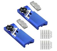 Woodworking Chamfering Tool, Aluminum Alloy Drywall Cutting Tool with 45/90°Chamfering,Hand Plane Gypsum Board Fast Cutter with 10 Blades,Edge Banding Trimmer for DIY & Carpenters (Blue +Blue)