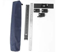 Woodworking Dowel Jig | Aluminum Hole Punching Drilling Guide with Positioning Ruler | High Accuracy Locator for Consistent Joinery/Cabinetry/Furniture Making