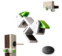 Woodworking Filler Board Installation Clamp, Adjustable Scribe Jig Tool, Adjustable Corner Tool, Spring-loaded Anti-slip Rubber Pads, One-click Tightening Design, For Cabinet, Wardrobe, Shelf DIY，1pc