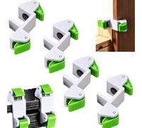 Woodworking Filler Board Installation Clamp, Dual-Sided Spring, Repeatable Alignment Scribe Jig Clamps with Gasket, Operable with One Hand for Kitchen Filler & Cabinet Carcass，4pc