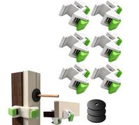 Woodworking Filler Board Installation Clamp,Scribing Jig & Scribe Clamp,Clamps for Woodwork,Dual-Sided Spring for Holding,Aligning and Scribing Cabinet Filler Boards,with Protective Contact Pads，6PC
