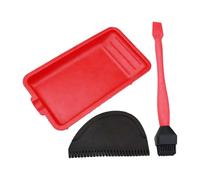 Woodworking Glue Accessories, Glue Tray for Crafts, Professional Wood Glue Applicator, Silicone Glue Dispenser Kit, Glue Applicator Set, Crafts Glue Spreader Kit, Multifunctional Silicone Glue