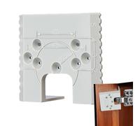 Woodworking Hinge Installation Aid - 2.68x2.36x1.1in Magnetic Hinge Limiter | Cabinet Door Installation Positioning Plate | Magnetic Door Gap Locator Hinges Installations | Doors Hinges Cut Out Tool