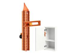 Woodworking Ruler - 4-Sided Magnetic Angle Tool for Carpentry | Aluminum Alloy with Precision Scale, Adjustable Measuring Guide, Perfect for Construction Miter Cuts Tile Flooring Work, 19x6x2cm Iron