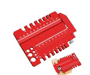 Woodworking Ruler - Measuring Gauge, Tenon Gauge, Precision Marking and Layout Tool for Carpentry Woodworking Projects | Accurate Measuring Instrument for Furniture Making Joinery Woodcraft Workshop T