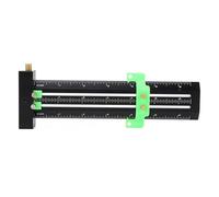 Woodworking Scriber with Limit Block | Double Line Marking Ruler for Parallel/Vertical Lines | 6 Inch Aluminum Alloy with Centimeter & Inch Scales | Easy Read Robust Tool (Green)