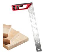 Woodworking Square Ruler - Right Angle Measuring Layout Ruler | 90 Degree Carpenter Square | Multifunctional For Cabinets Cupboard Closet Wardrobe Chair Table Construction Carpentry Projects