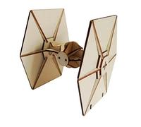 WOODWORX Maquette en bois pour peinture Star Wars (Tie Fighter)