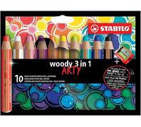 WOODY 3 EN 1 X10 ARTY + TAILLE CRAYON
