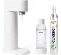Woody Appareil à gazéifier l'eau (en biocomposite renouvelable) Pack de base - Blanc