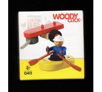 Woody Click N°0411 Pompier Avec Equipement Fluvial -Hape