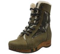 Woody Femme Heike Bottine, Camouflage Olive, 41 EU