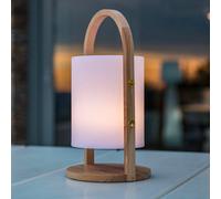 Lumisky Lampe baladeuse sans fil Woody Bois naturel LED Blanc H37cm Dimmable Autonomie 10h