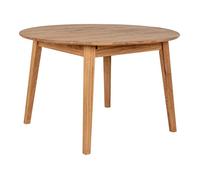 WOODY - Table de Repas 4 à 6 personnes en Chêne Clair avec Rallonge Papillon intégrée - Altobuy Marron