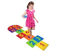 Woody Tapis de Jeu et Puzzle 28 pièces avec Jeu de Saut dans Les Chiffres 1 à 10