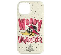 Woody Woodpecker Wood Carved Style Logo Coque pour iPhone 14
