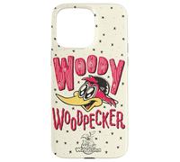 Woody Woodpecker Wood Carved Style Logo Coque pour iPhone 15 Pro Max