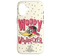 Woody Woodpecker Wood Carved Style Logo Coque pour iPhone 16