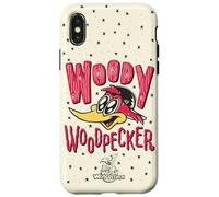 Woody Woodpecker Wood Carved Style Logo Coque pour iPhone X/XS