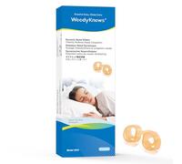 WoodyKnows Dynamic Nasal Dilators | Sleep Sports Breathing Aid | Soft Comfortable Nose Vents | Improve Breathe Airflow | Snoring Congestion Relief | Right Anti Snore Solution(M 3pack)