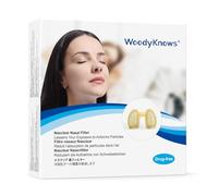 WoodyKnows filtres nasaux Nasclear, allergies saisonnières et aide à la pollution industrielle, transport public et protection pour le toilettage (S, 3 Filtres + 24 Remplacements)