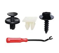 Woodzdon Lot de 100 clips et 1 outil de levier de verrouillage sous le couvercle pour Toyota pour Lexus 90467-07201 Pare-chocs avant en nylon 90189-06193 90159-60477