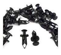 Woodzdon Lot de 100 rivets de rechange pour Can Am 293150089 ATV UTV Fit 8 mm Trou 5/16" Clip en plastique Push Pin Protection Panneau de retenue de carrosserie Moto Fixation en nylon noir pour
