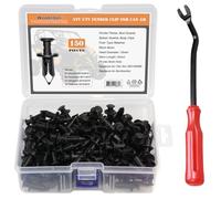 Woodzdon Lot de 150 clips de garde-boue avec outil de levier pour Can Am 293150089 ATV UTV - Convient pour trou de 8 mm - Goupille de retenue évasée pour Can Am Commader Maverick Renegade Outlander