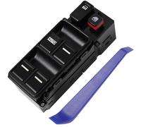 Woodzdon Master Power Interrupteur de fenêtre côté conducteur 35750-SDA-H12 pour Honda Accord Sedan 4 portes 2003 2004 2005 2006 2007 Bouton de commande de fenêtre avant gauche 23 broches Remplacement