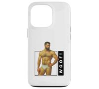 Woof Beefcake Ours rétro Gay Pride Queer Masculinity Art Coque pour iPhone 13 Pro