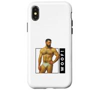Woof Beefcake Ours rétro Gay Pride Queer Masculinity Art Coque pour iPhone X/XS