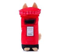 Woof² British Postbox Jouet couineur en peluche douce pour chien - Cadeau d'enrichissement pour animaux de compagnie, jouet mignon et amusant pour jeu interactif, cache friandises et nourriture pour