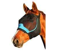 Woof Wear UV Fly Mask Without Ears - Black/Turquoise