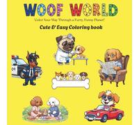 Woof World: Cute & Easy Coloring Book