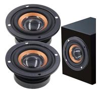 Woofer de substitution,Woofer de remplacement audio, 1 paire de haut-parleurs woofer de remplacement de 2 pouces Subwoofer, travail et divertissement Woofer audio pour gauche et droit pour écouter de